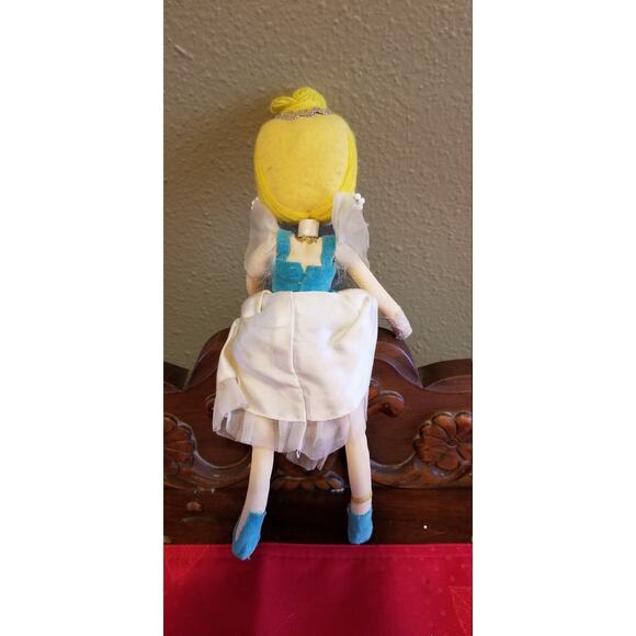 2 Retro Stockinette Posable Dolls, Ballerina Christmas Elf 1960s Vintage Decor - Picture 3 of 7